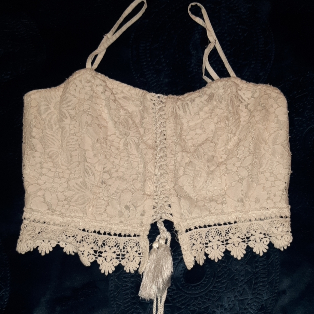 White crop top